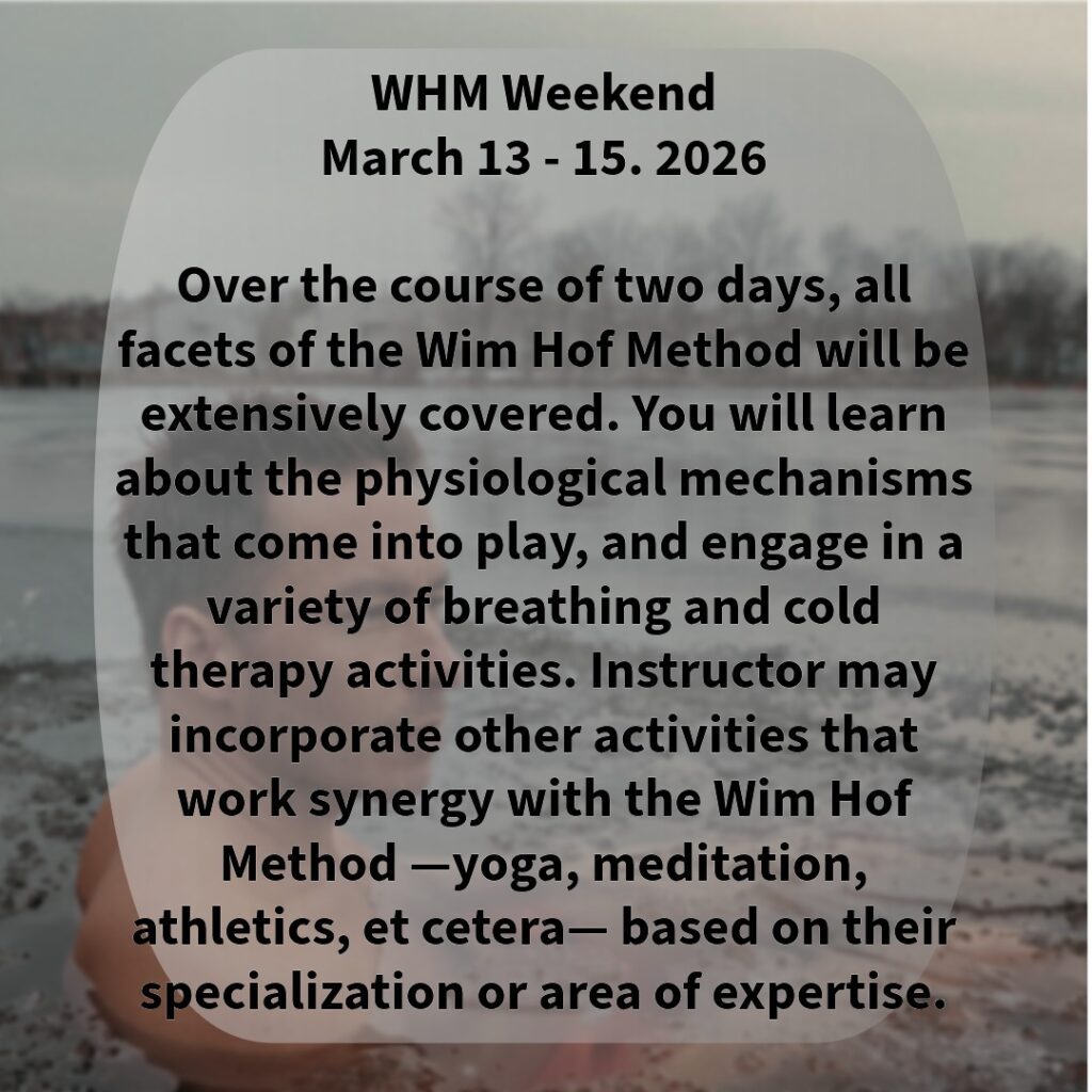 Wim Hof Fire ISland Weekend
